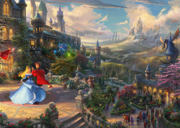 413459-Sleeping-beauty-dancing-in-the-enchanted-light-Puzzle-1000-Teile