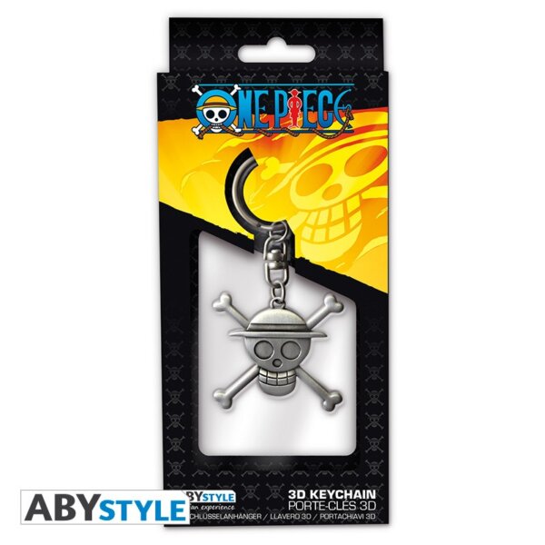 409375-ONE-PIECE-3D-Schluesselanhaenger--Skull-Luffy-