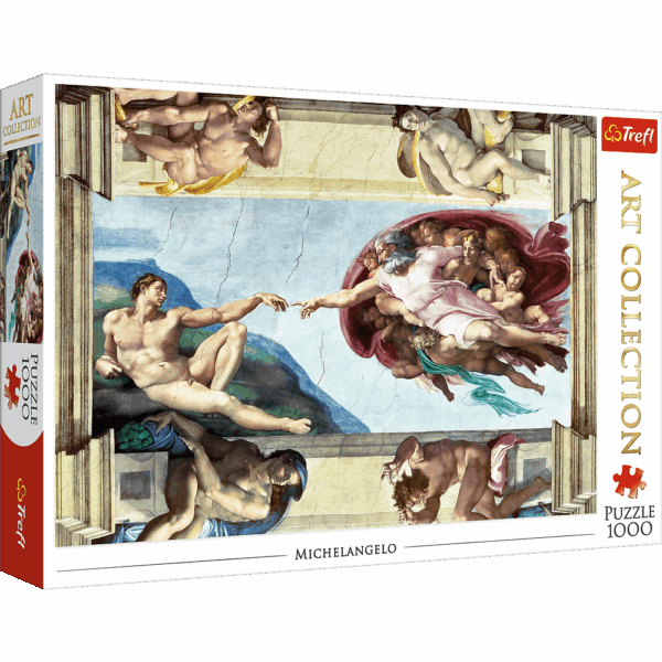 381858-Trefl-Puzzle-10590-Michel-Angelo--Die-Schoepfung--1000-Teile-