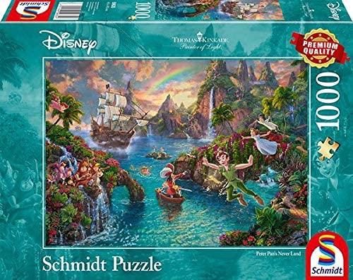 368039-Schmidt-Spiele-59635-Disney-Peter-Pan-Thomas-Kinkade-Puzzle