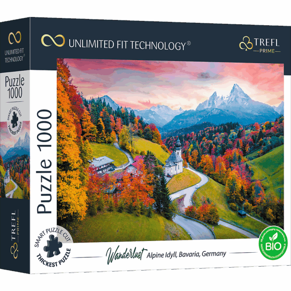 416838-UFT-Puzzle-1000-Teile-Wanderlust--Alpenidylle--Bayern