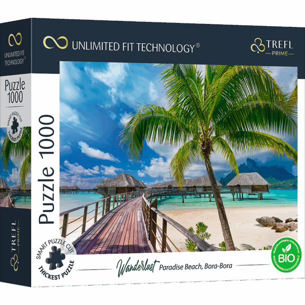 416839-UFT-Puzzle-1000-Teile-Wanderlust--Paradise-Beach--Bora-Bora