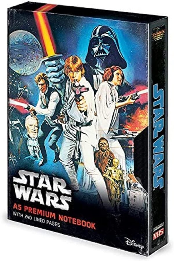451646-Star-Wars-Eine-neue-Hoffnung-VHS-A5-Premium-Notizbuch