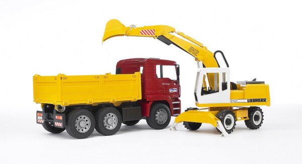 415099-Bruder-02751-MAN-TGA-Kipp-LKW-und-Liebherr-Schaufelbagger