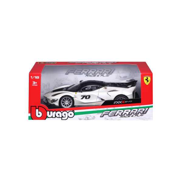 363659-Bburago-18-16012GY-1-18-Race-und-Play-FXX-K-EVO-Modellauto