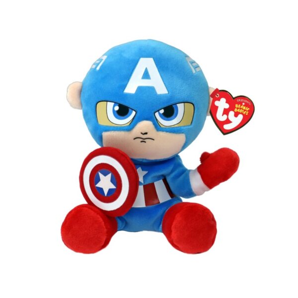 439539-Ty-44002-Marvel-Captain-America-Plueschfigur-Soft-15-cm