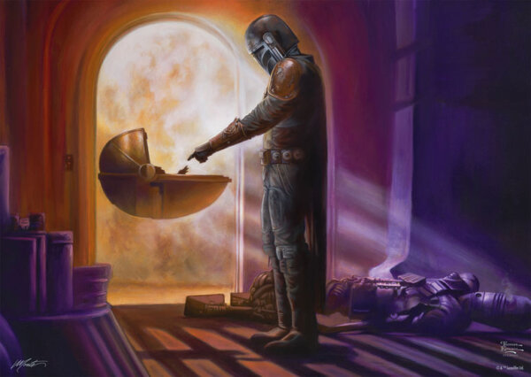413463-Thomas-Kinkade-Star-Wars-The-Mandalorian-Turning-point-Puzzle-1000-Teile