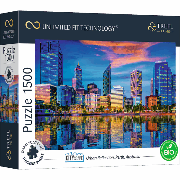 416845-UFT-Puzzle-1500-Teile-Cityscape--Perth--Australien