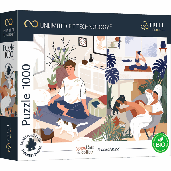 416830-UFT-Puzzle-1000-Teile-Yoga--Cats-und-Coffee--Peace-of-Mind----ADOBE-STOCK-L