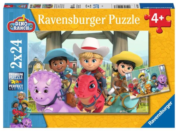 411531-Dino-Ranch-Freundschaft-Puzzle-2x24-Teile