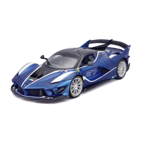 439049-Bburago-18-16012B-1-18-Race-und-Play-FXX-K-Evo-blau-Modellauto