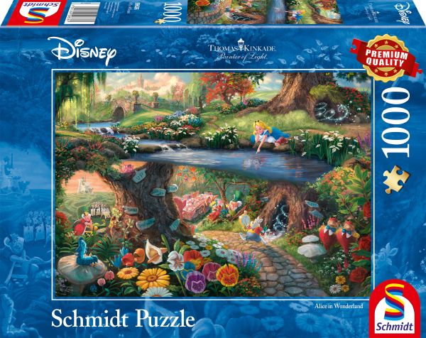 368041-Schmidt-Spiele-59636-Disney-Alice-im-Wunderland-Thomas-Kinkade-Puzzle