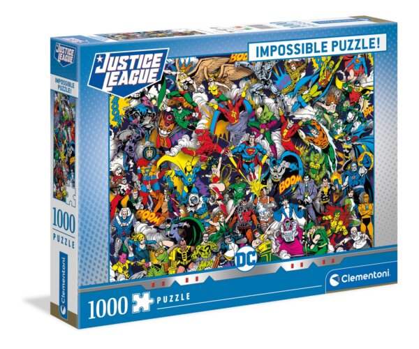 376414-Clementoni-39599-1000-Teile-Impossible-Puzzle-DC-Comics--Justice-League