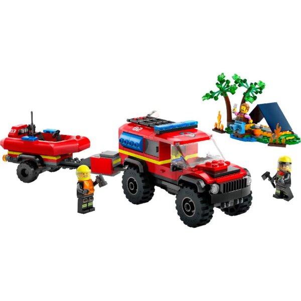 434081-LEGO---60412-City-Feuerwehr-Feuerwehrgelaendewagen-mit-Rettungsboot--301-Teile-
