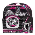 357125-Monster-High-3-teiliges-Melamin-Set