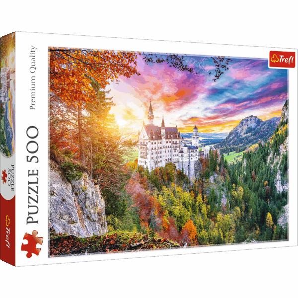 416747-Puzzle-500-Teile-----Blick-auf-Neuschwanstein--Deutschland
