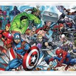 401113-Puzzle-1000-Panorama----Marvel-Universum