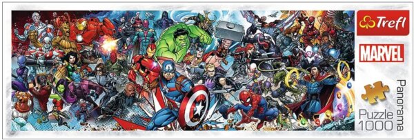 401113-Puzzle-1000-Panorama----Marvel-Universum