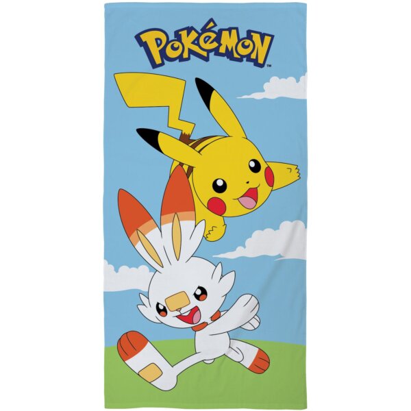 450373-Pokemon-Pikachu-Scorbunny-Strandtuch-70-x-140-cm