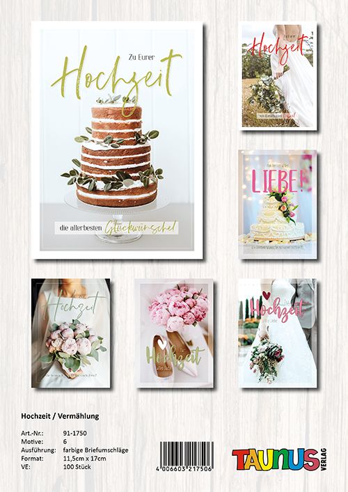 431376-Hochzeitskarten-100-Stueck-6-Motive