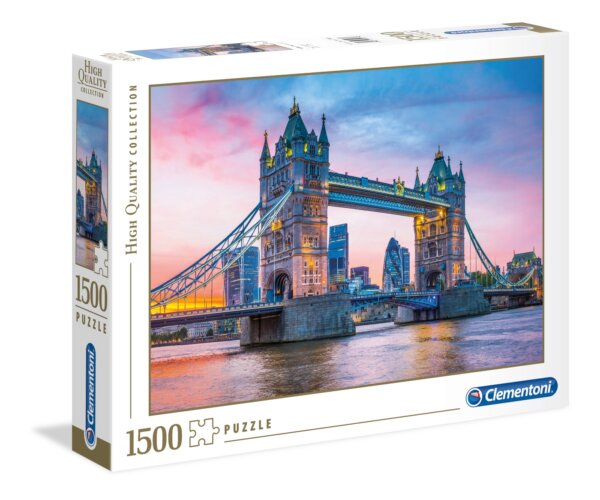 410771-High-Quality-Collection-1500-Teile-Puzzle-Sonnenuntergang-ueber-der-Tower-Bridge