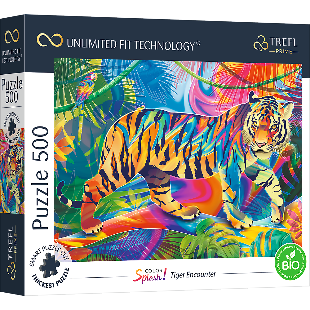416783-UFT-Puzzle-500-Teile-Farbspritzer-Tiger 416783-UFT-Puzzle-500-Teile-Farbspritzer-Tiger