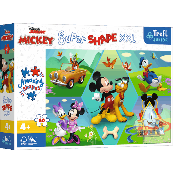 416719-Junior-Super-Shape-XXL-Puzzle-60-Teile-Teile-Mickey-Mouse