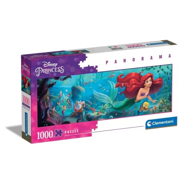 428239-Clementoni-39658-1000-Teile-Puzzle-Disney-Panorama-Collection-Disney-Princess