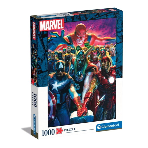 403690-Clementoni-39672-1000-Teile-Panorama-Puzzle-Marvel-the-Avengers