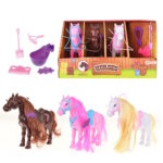 416403-HORSES-Pferdestall-mit-Pferd-Pflegeset