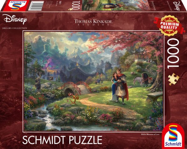369009-Schmidt-Spiele-59672-Thomas-Kinkade--Disney--Mulan-1-000-Teile-Puzzle-
