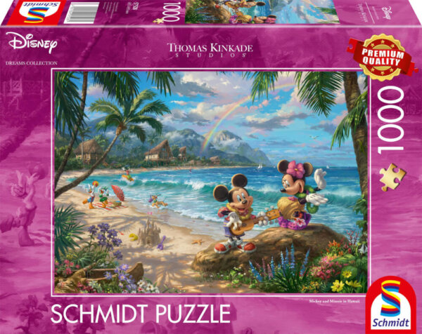 431298-Disney-Mickey-und-Minnie-in-Hawaii--1000-Teile-Puzzle