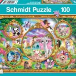 368972-Schmidt-Spiele-56371-Animal-Club--Einhorn-Tierwelt-100-Teile-Kinderpuzzle-