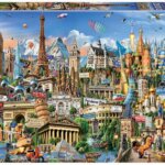 370711-Educa-Puzzle-9217697-Europe-Landmarks-2000-Teile-Puzzle-