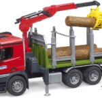 413841-Bruder-03669-MB-Arocs-Holztransport-LKW-mit-Ladekran--Greifer---Baumstaemme
