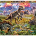 370358-Educa-Puzzle-9215969-Dinosaur-Gathering-500-Teile-Puzzle-