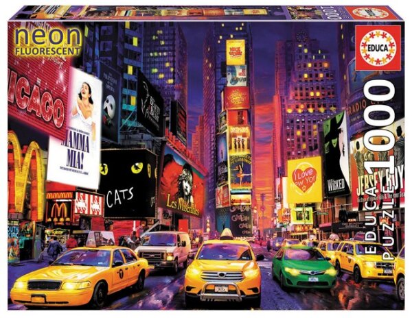 370689-Educa-Puzzle-9218499-Neon-Times-square-1000-Teile-Puzzle-