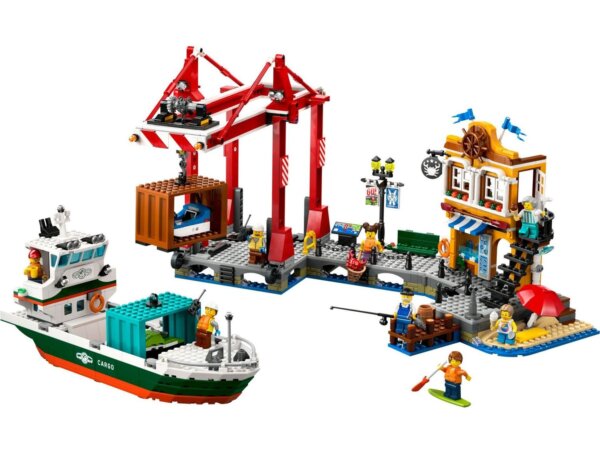 441036-LEGO---City-60422-Hafen-mit-Frachtschiff--1226-Teile-