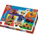 363949-Puzzle-100-Sam-s-Fahrzeug---Feuerwehrmann-Sam-