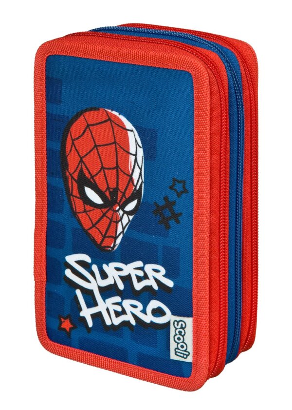 413777-Spider-Man-Tripledecker--gefuelltes-Schueleretui