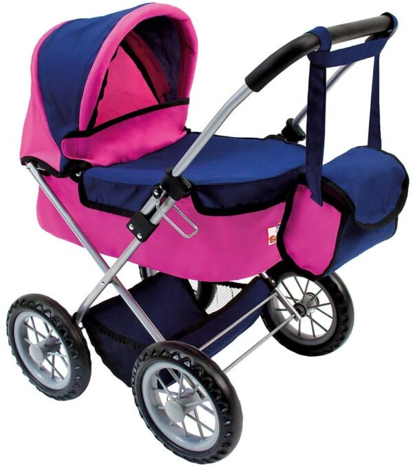 367928-Bino-und-Mertens-Puppen-Buggy-mit-Tasche--pink