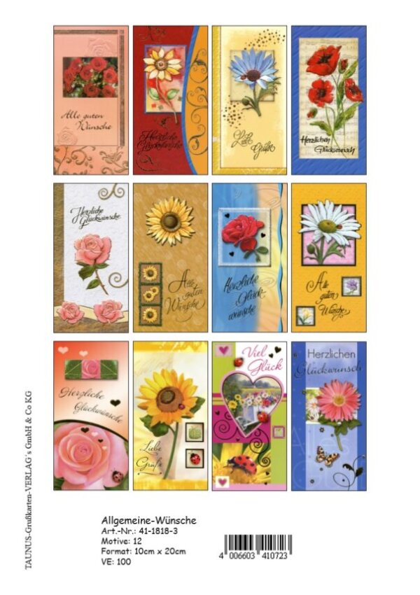 431448-Allgemeine-Wuensche-Grusskarten-100-Stueck-12-Motive