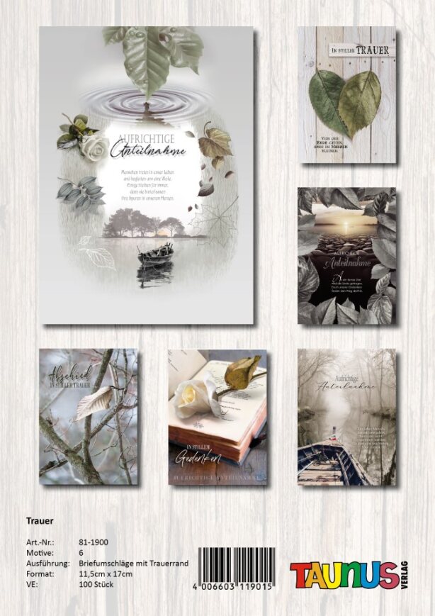 434268-Trauerkarte-100-Stueck-6-Motive 434268-Trauerkarte-100-Stueck-6-Motive
