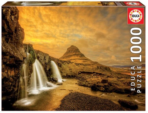 370392-Educa-Puzzle-9217971-Kirkjufellsfoss-Waterfall-1000-Teile-Puzzle-