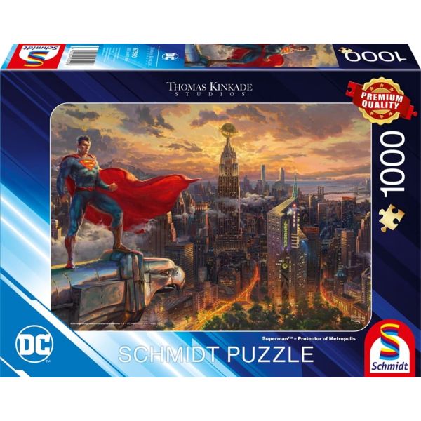 423090-Superman--Protector-of-Metropolis-Puzzle-1000-Teile-Thomas-Kinkade-Collection