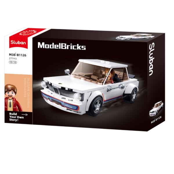 434438-Model-Bricks-Auto-klassisch-weiss--277-Teile-