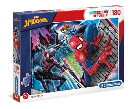 369985-Clementoni-29293-180-Teile-Puzzle-Supercolor-Spiderman
