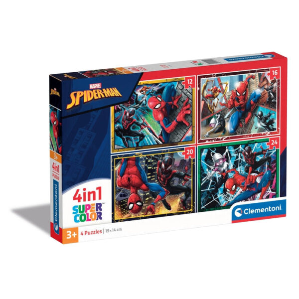 428117-Clementoni-21515-4-in-1-Puzzle-Supercolor-Spiderman
