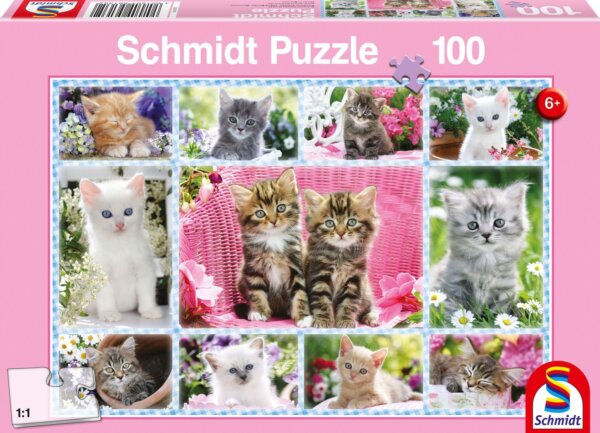 375342-Schmidt-Spiele-56135-Katzenbabys-100-Teile-Kinderpuzzle