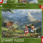 381792-Schmidt-Spiele-59938-Thomas-Kinkade-Disney-Mickey-und-Minnie-in-den-Alpen--1000-Teile-Puzzle